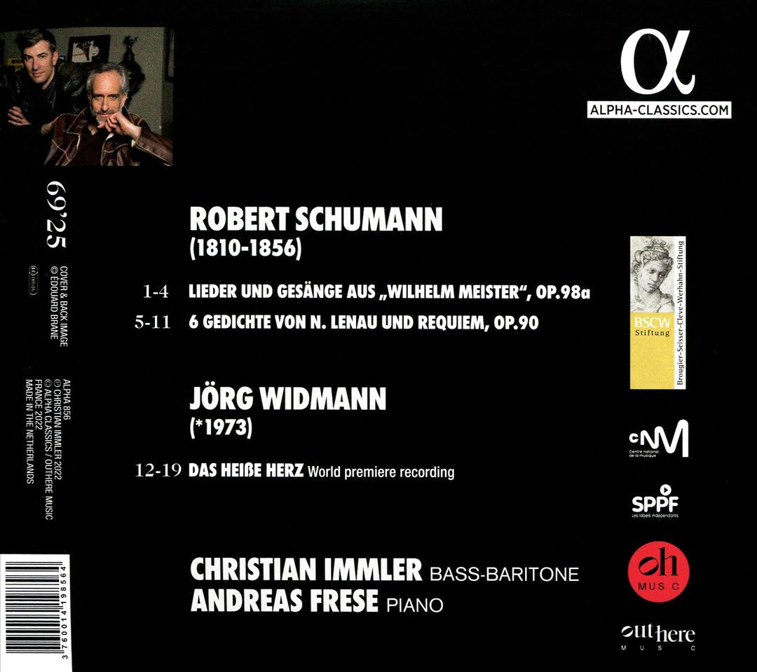 Heiße Herz: Schumann, Widmann cover art