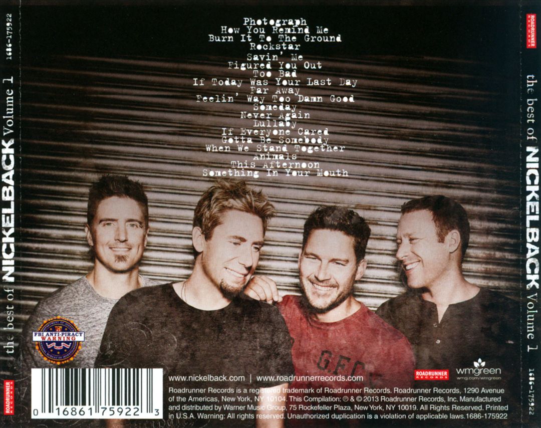 Best of Nickelback, Vol. 1 cover art