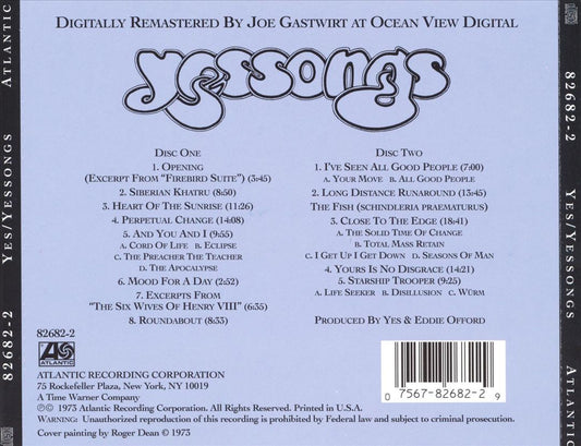 Yessongs cover art