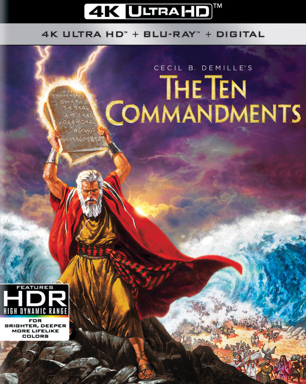 Ten Commandments [Includes Digital Copy] [4K Ultra HD Blu-ray/Blu-ray] cover art