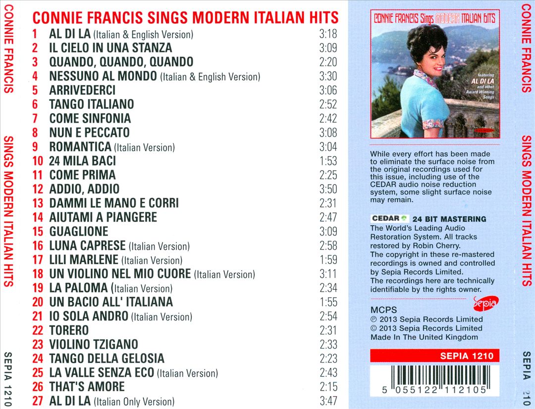 Sings Modern Italian Hits cover art