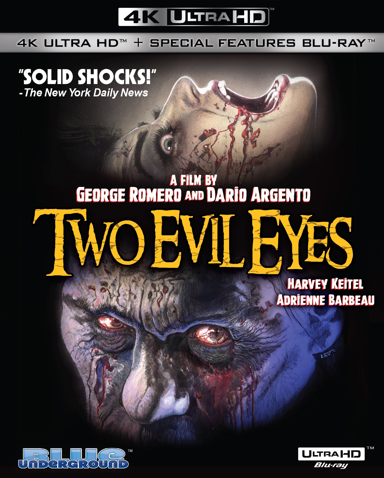 Two Evil Eyes [4K Ultra HD Blu-ray] cover art