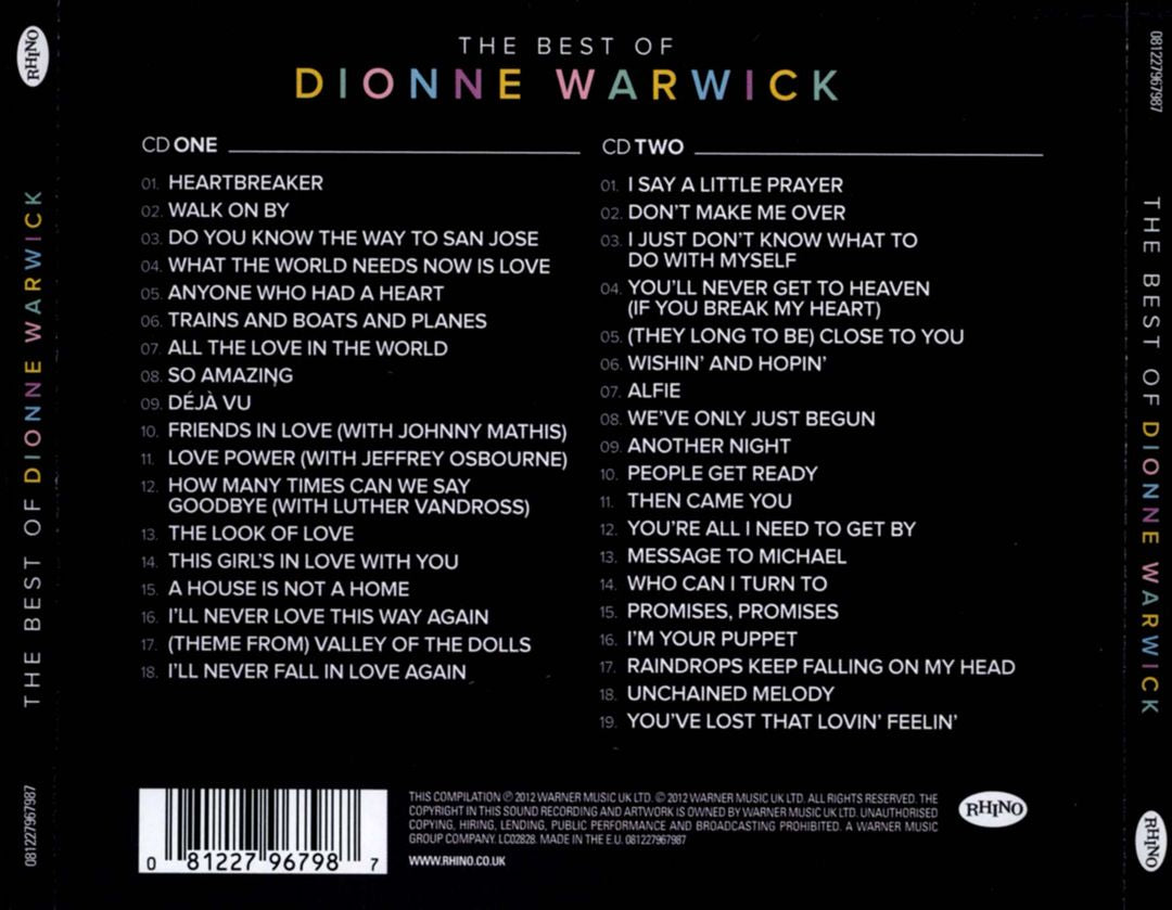 Best of Dionne Warwick cover art