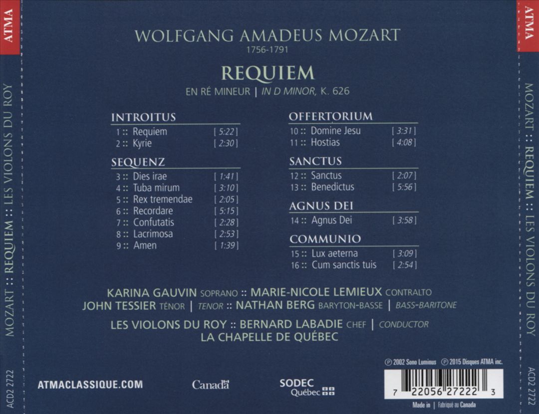 Mozart: Requiem cover art