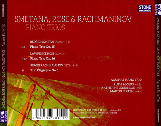 Smetana, Rose & Rachmaninov: Piano Trios cover art