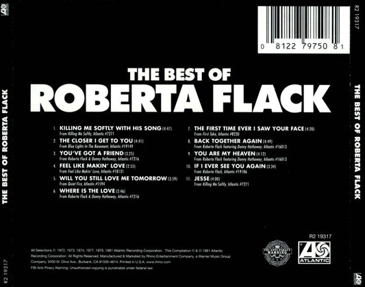 Best of Roberta Flack cover art