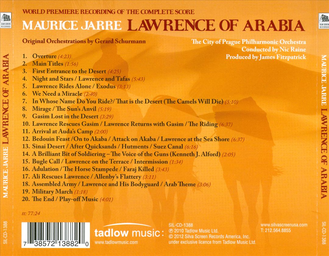 Maurice Jarre: Lawrence of Arabia cover art