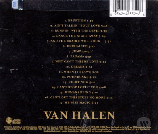 Best of Van Halen, Vol. 1 cover art