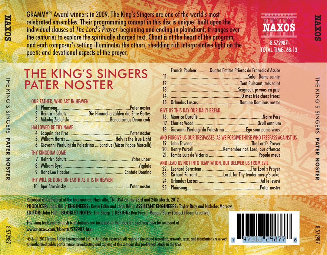 Pater Noster: A Choral Reflection on the Lord's Prayer cover art