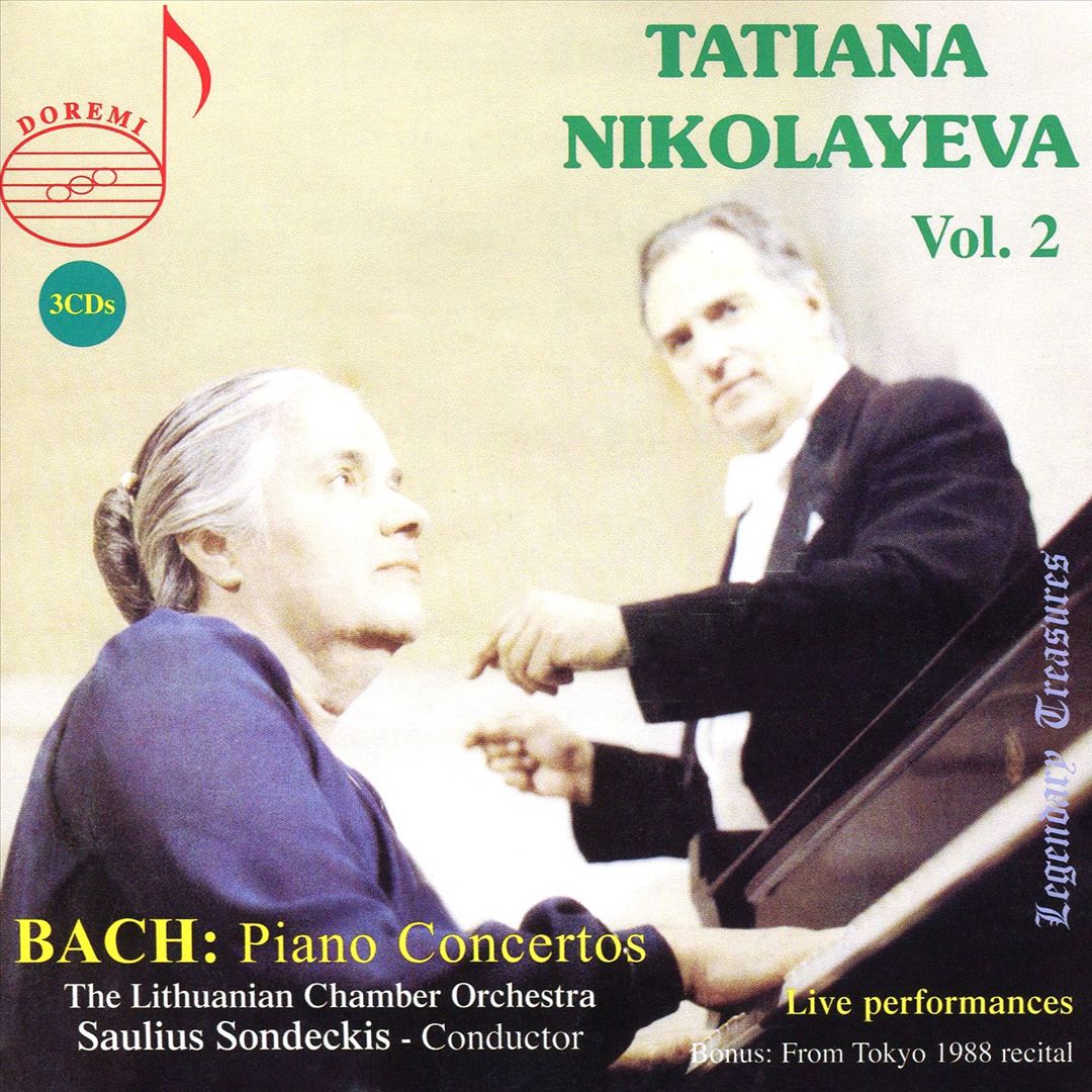 Tatiana Nikolayeva, Vol. 2: Bach Piano Concertos cover art